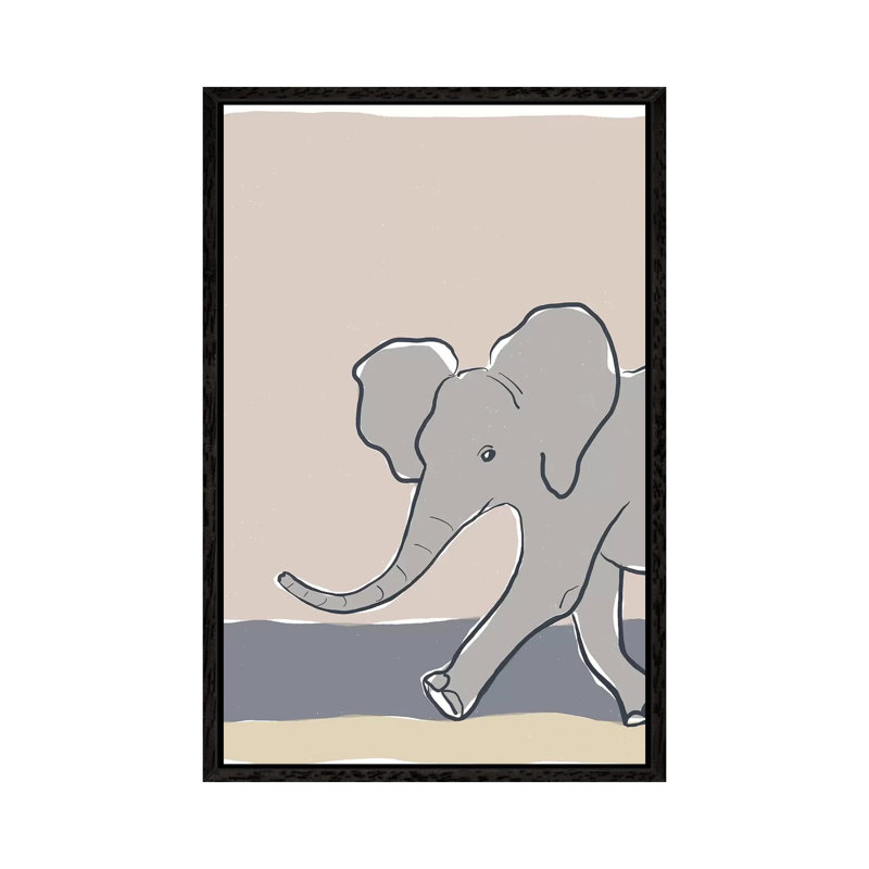 Pastel Zoo III by Rob Delamater - Gallery-Wrapped Canvas Giclée on Canvas, Black Framed, 66.04 cm H x 45.72 cm W