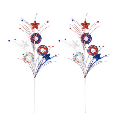Ensemble de 2 choix d'étoiles et de beignets patriotiques - Choix décoratifs