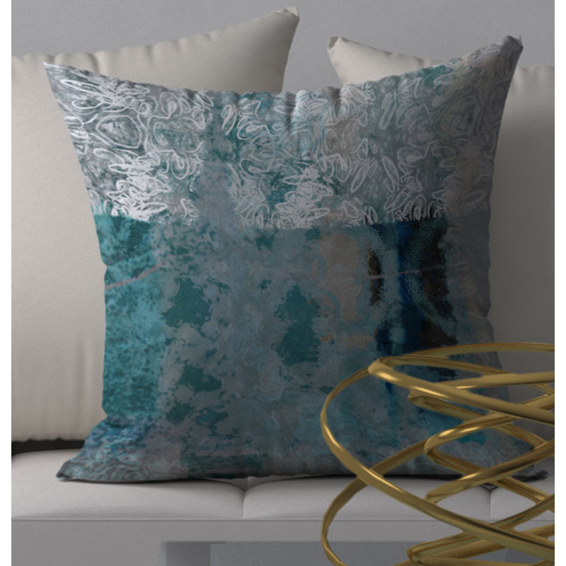 Housse de coussin décorative carrée lisse et insert, 20 po x 20 po