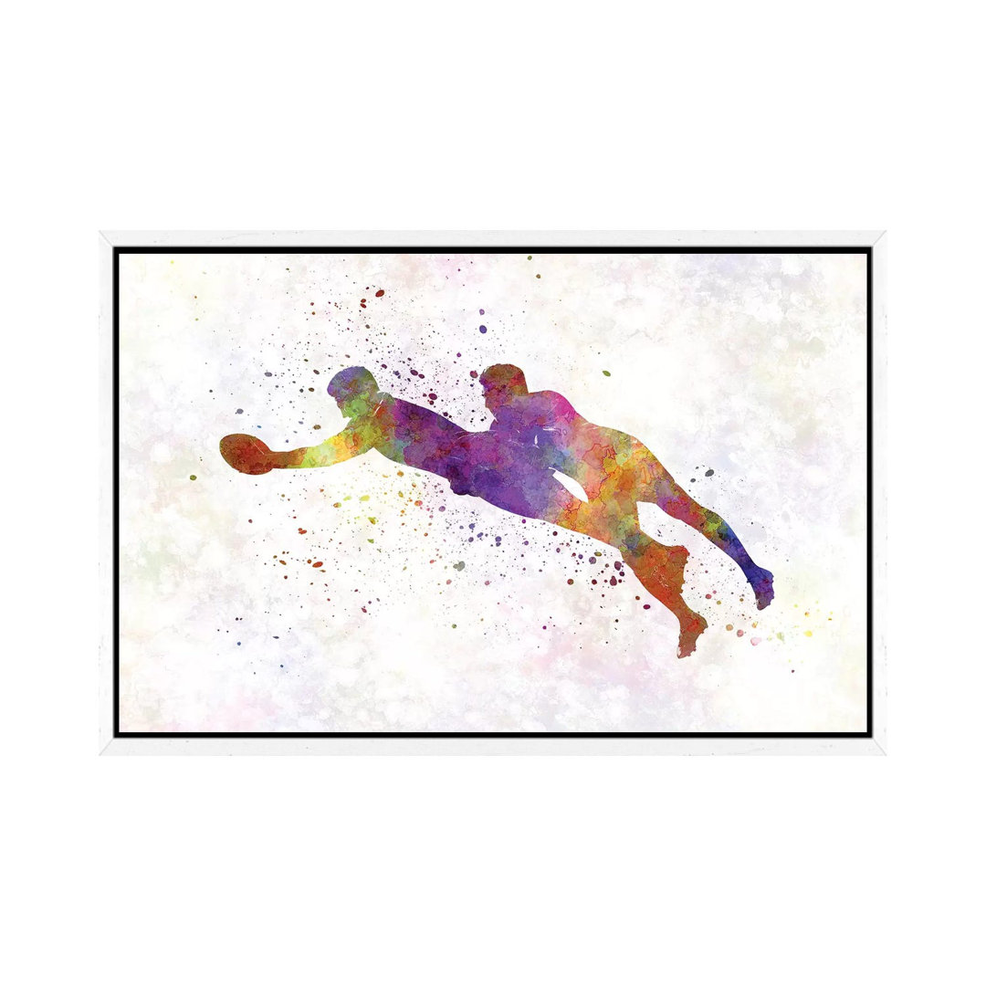 Rugby Männer Spieler in Aquarell III