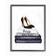 «Fashion Designer Shoes Bookstack Blue», impression-45198228-45198231