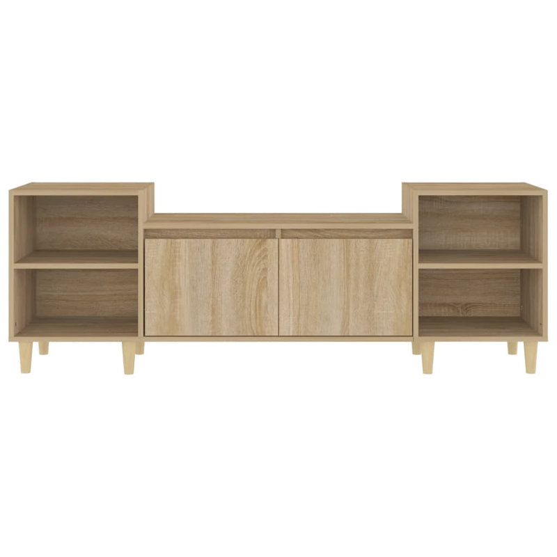 Koben Unfinished TV Stand for TVs up to 65", Sonoma Oak