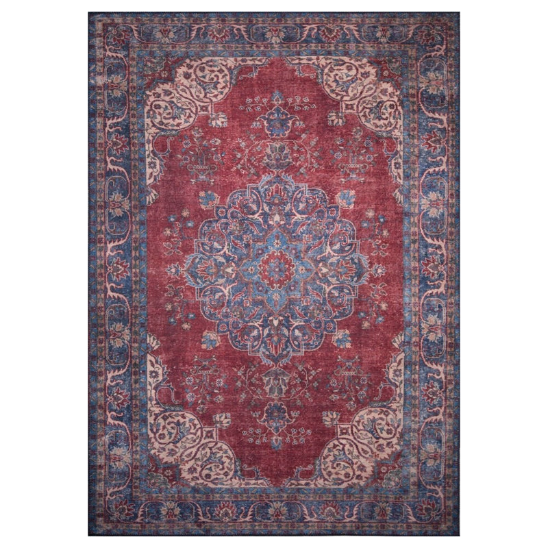 Luxurious Machine Washable Carpet, 100% Polyester, 7.5 x 10.8 Feet | Pile Height: 0.2 Inches, 1850 g/m² | Recycled Poly Cotton Underside, Easy Care, Perfect for Living Room & Bedroom, Soft & Durable Design