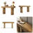 63-Inch Farmhouse Bravantice with Storage, Natural Wood Grain Finish and Rustic Entryway Design for Hallway or Living Room