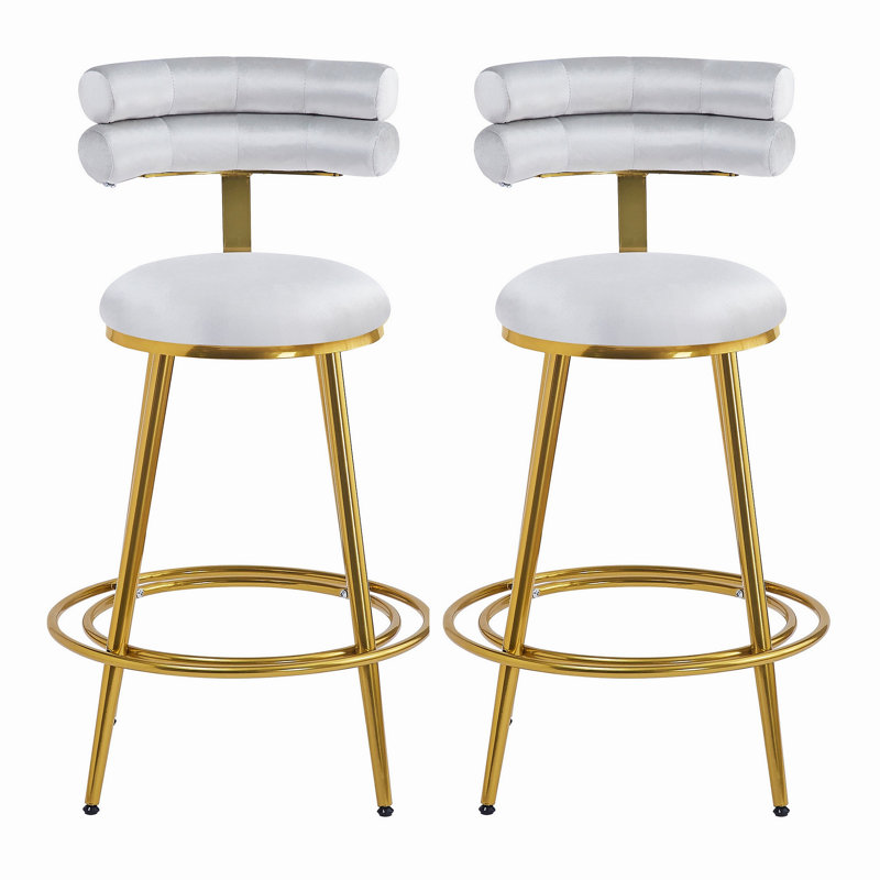 Ensemble de 2 tabourets de comptoir 27,65 po Modern