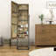 Armoire à bijoux rétro avec miroir noir
