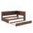 Full Size Wood Daybed With Storage Shelves And Trundle,Daybed With USB Ports And LED Light,Trundle Daybed For Teens-1004912198