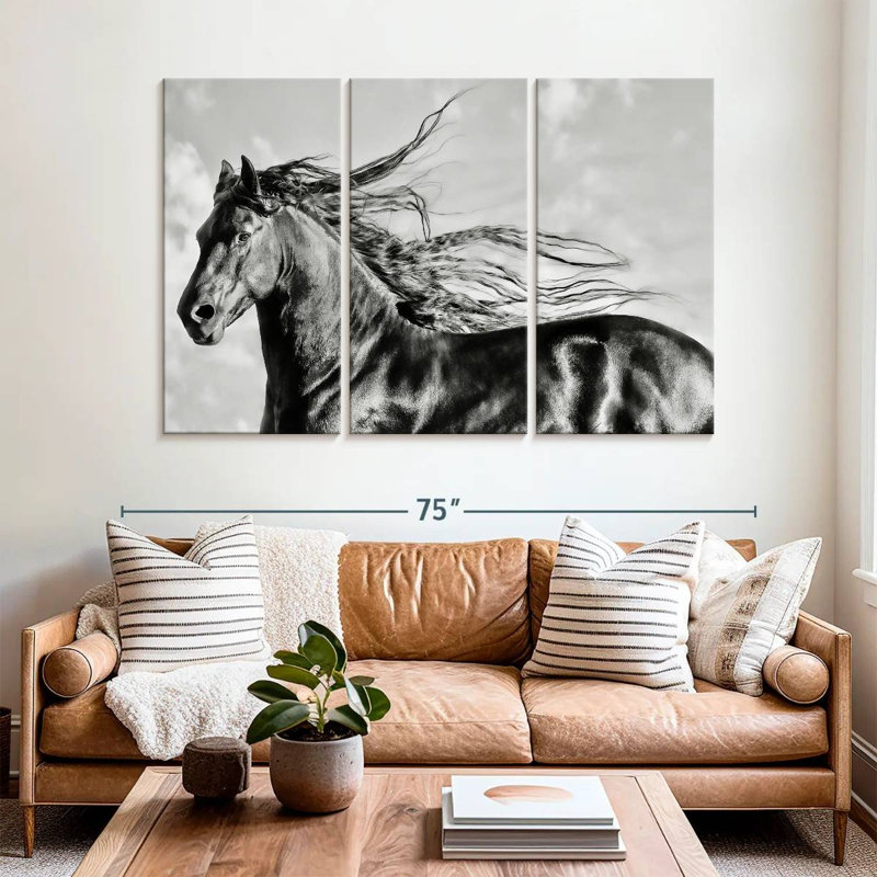 Wind Blown Mane III, 42" H x 65" W