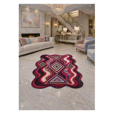 Tapis tissé à motif nautique Mosso
