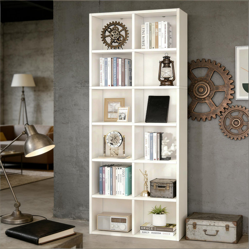 Bibliothèque compacte, présentoir attrayant, armoire ouverte