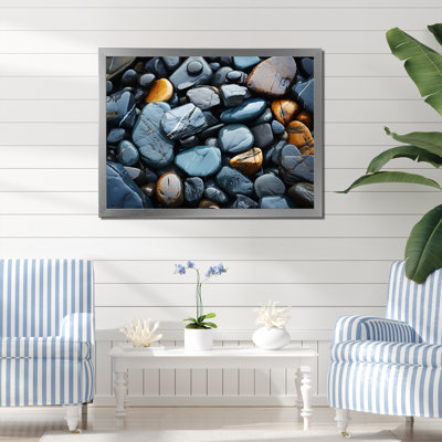 Motif de plage rocheuse II sur toile