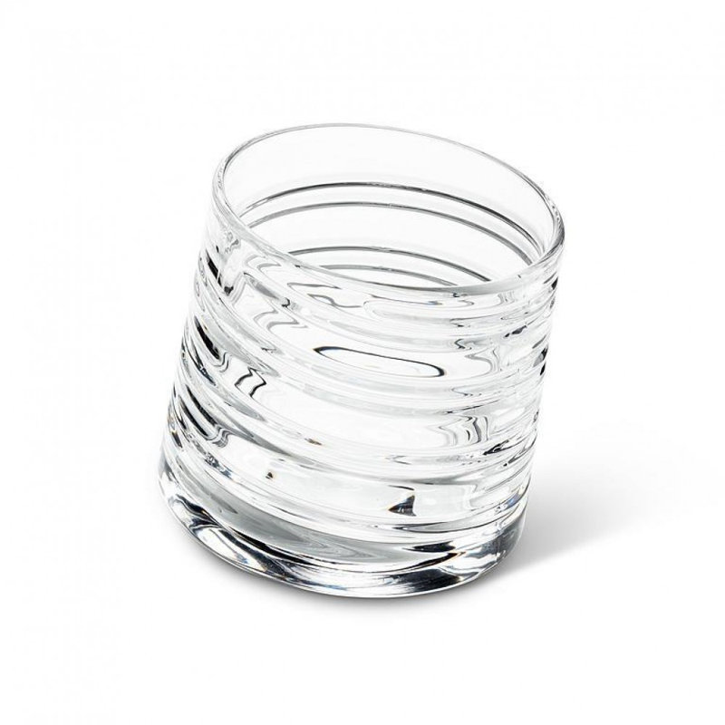 Gobelet roulant avec verre à côtes horizontal