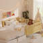 Lit plateforme grand en bois, grand lit en bois à profil bas avec rails pour filles et garçons, naturel-1867653814