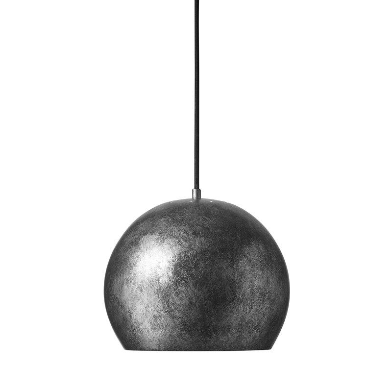 Seminole 1 - Light Black Dome Pendant, Galvanized