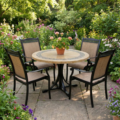 4 - Person Patio Dining Set with ROUND Table