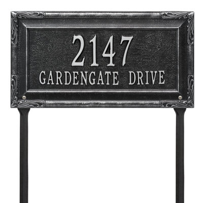 Plaque d'adresse sur 2 lignes Gardengate
