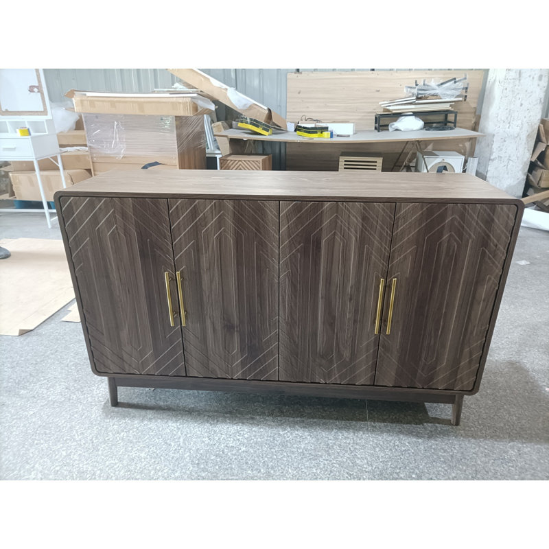 Buffet 4 portes avec tablettes réglables pour le salon