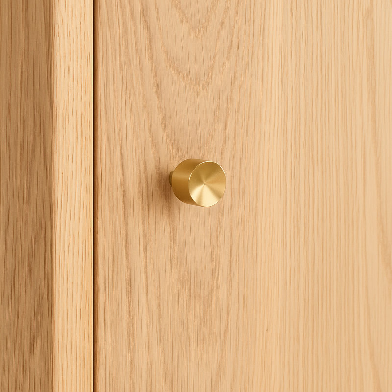Concave 1" Diameter Round Knob Multipack, Brushed Brass