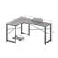 L-Shaped Metal Base Writing Desk-757079075