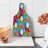 Ambesonne Colorful Tempered Glass Cutting Board Retro Mosaic Triangle Multicolor