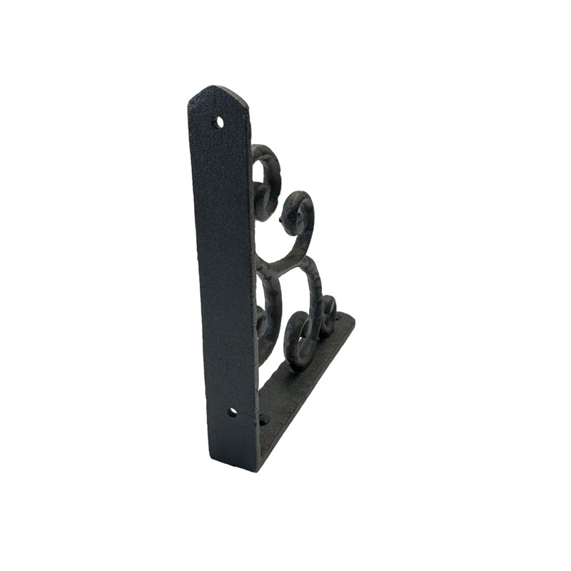 Jeffersonville Rustic Shelf Bracket, Antique Black