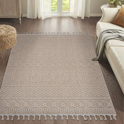 Tapis géométrique 5 x 7 - Chic et revêtement de sol, teinture, non-perte de poils, et animaux de compagnie, options multiples, facile à entretenir, tapis durable, tapis pratique, teinture, animal de compagnie, différentes tailles de couleurs, entretien,
