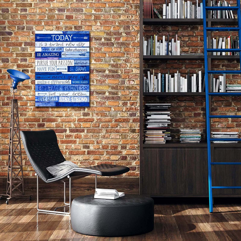 Wrapped Canvas Print, Blue, 60 cm H x 40 cm W