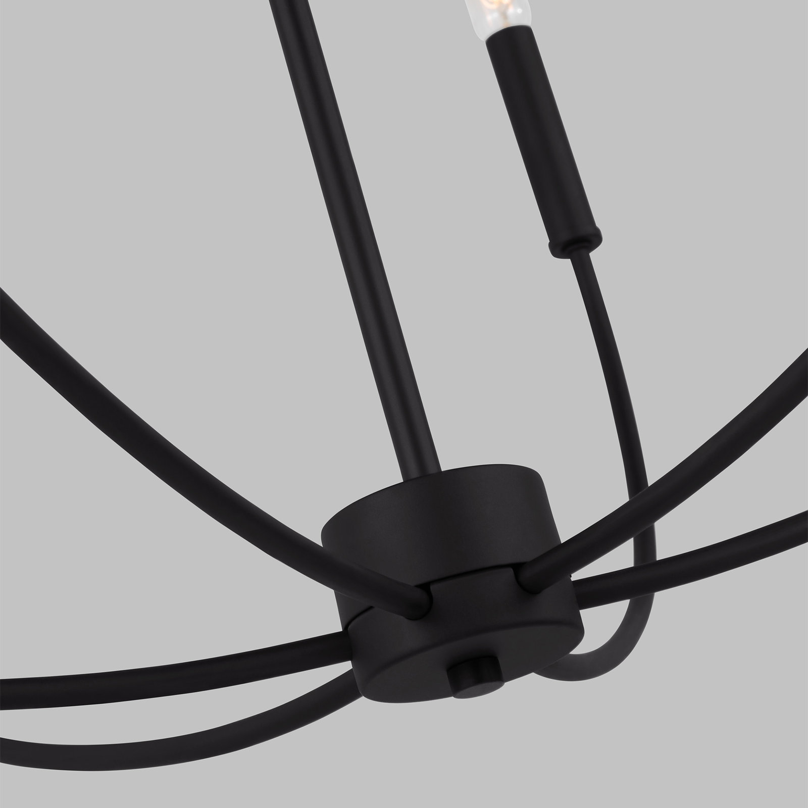 Kendrey 9-Light Chandelier, Midnight Black