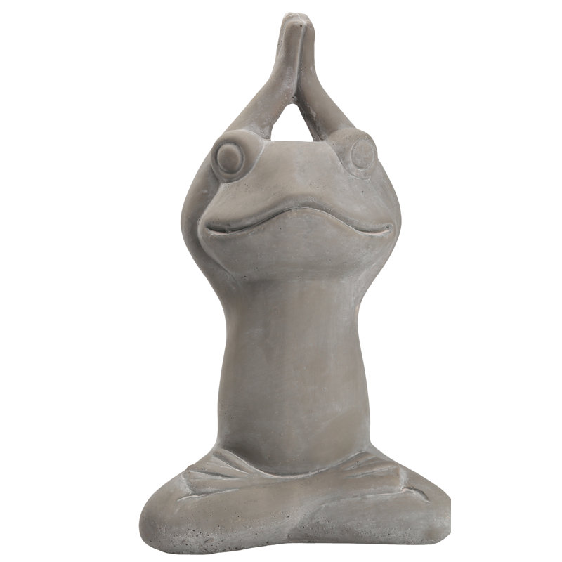 Figurine grenouille assise terre cuite Sinkler