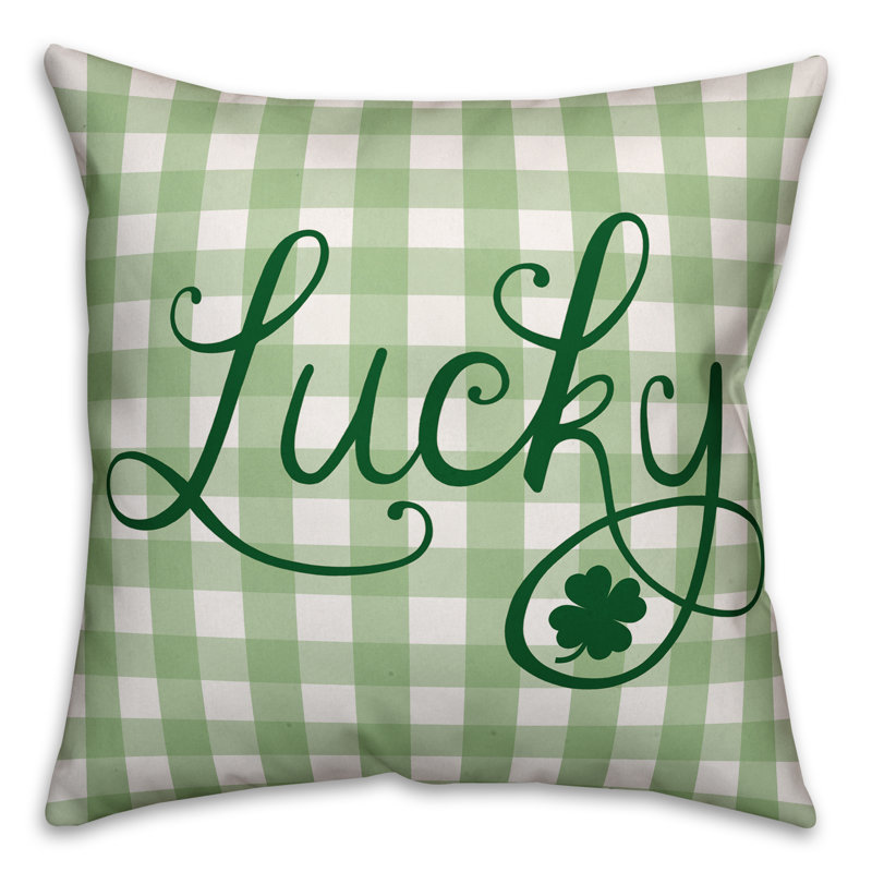 Patty Plaid Reversible Throw Pillow