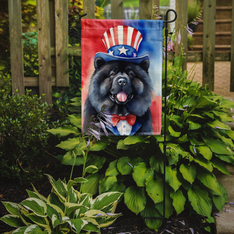 Drapeau patriotique du jardin américain, Chow-chow noir