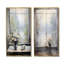 «Gray Misty River Window View I», ensemble de 2 impressions sur toile-102583015-102583011