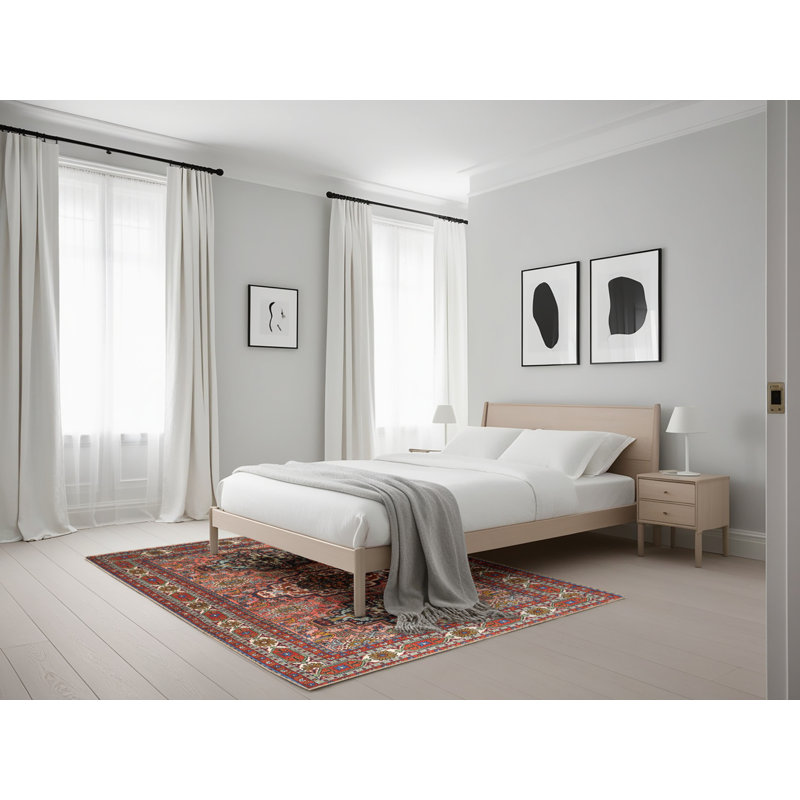 Tapis rouge à motif sud-ouest, Rectangle 5 pi x 7 pi