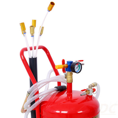 Oil Extractor, Portable Air Pneumatic Waste Oil Garage Extractor Drain Draine Tank Professional Fluid Evacuator, Portable, Integrated Level Gauge, Use With Oil, Transmission Fluid And Anti-F