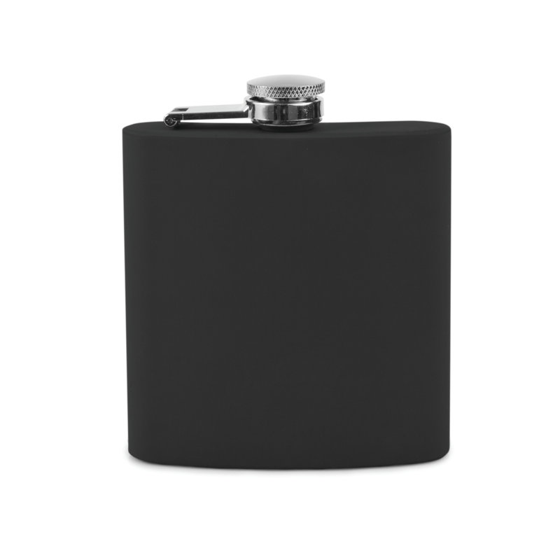 Trueflask 6 oz Soft Touch Flask in Black