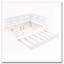 Lit de jour en bois double avec lit gigogne simple
