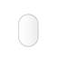 Miroir mural 40 po x 30 po en aluminium noir pour le décor de la chambre à coucher, - Bordure minimaliste luxueuse, salle de bain ovale 30 x 40 à fixation à 360 degrés, image claire, cadre rouillé, design, installation simple-1139086151