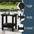 Brighton Outdoor Poly Two Shelf Side Table-2018830079