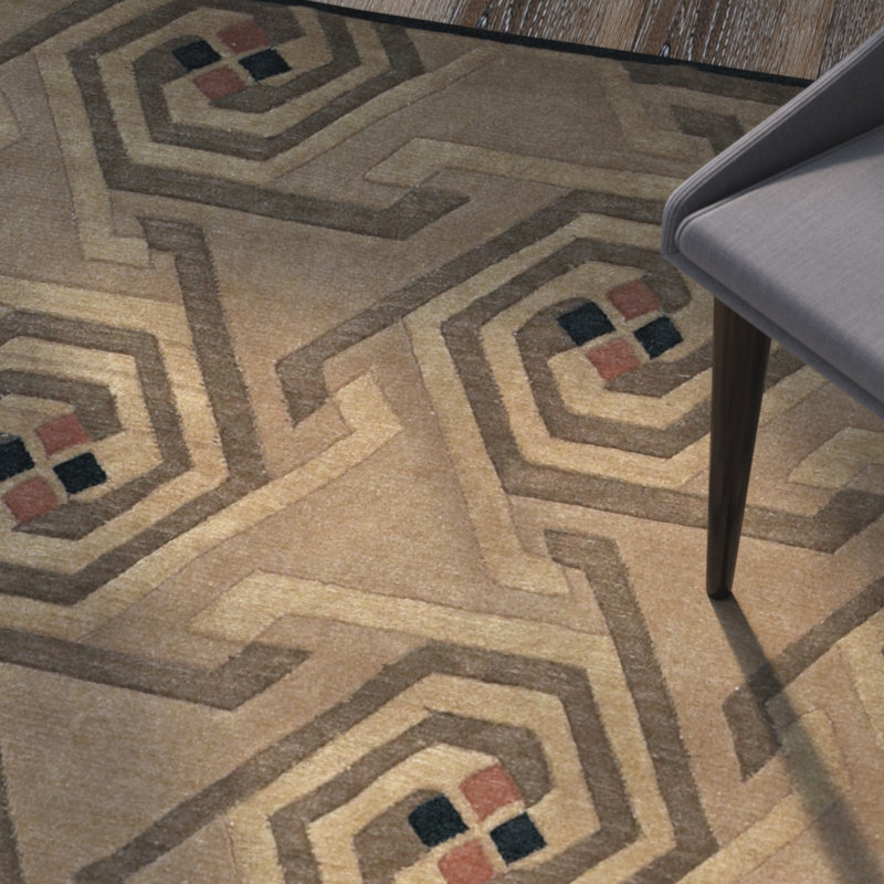 Gilkey Wool Geometric Indoor Rug, Rectangle 8' x 11'