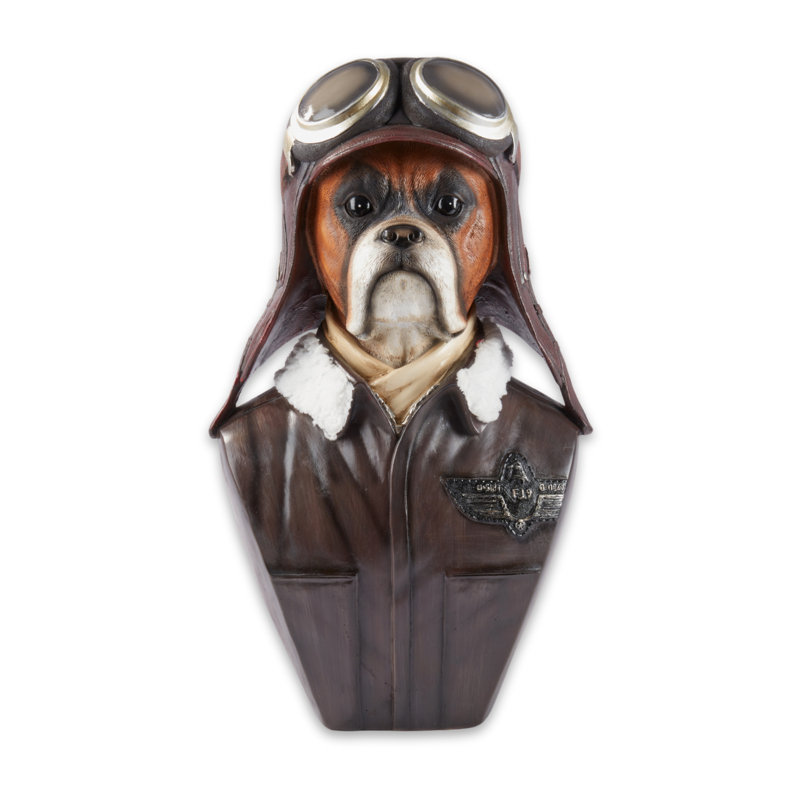 Collectable Resin Pilot Dog