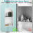 Bathroom Wall Niche - 12"w X 24"h Arched 304 Stainless Steel Shower Niche, Double Shelves, No Tile Needed, Matte Black Finish-499086273