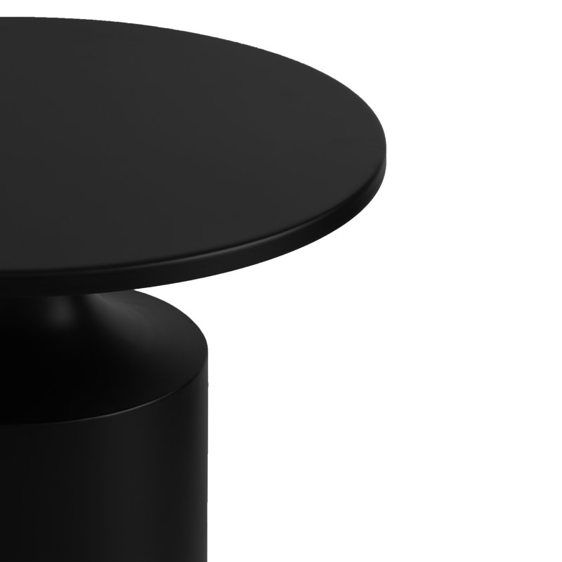 Table de bout à piédestal Athanasios, Noir