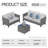Vandell 5 - Person Patio Conversation Set with Cushions-1139914485