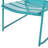 Teal Iron Chair: Backyard Relaxation Escape, 23.89 In. Depth, 26.7 Width, 24.73 Height, 14.3 Lb Outdoor , D, W, H, Wt
