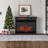 Equator 26" Freestanding Portable Fireplace Only Heat or 7 Color LED Remote 110V