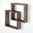 Square Wall Shelves – Handmade Rustic Farmhouse Wall Mounted Organizer - Wenge-302259295
