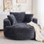 Fauteuil d'appoint rond, fauteuil demi-tonneau pivotant sur chenille à 360 °, canapé-lit moelleux moderne-42712341