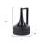 12" Black Ceramic Jug Vase