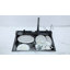 Évier de cuisine à simple cuve à montage sur plan L 33 po x l 19 po avec robinet cascade et robinet de rinçage en acier inoxydable de calibre 16-124198044-124198045