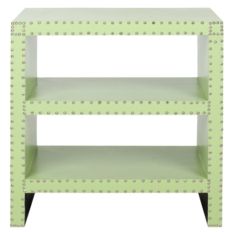 Table de bout avec rangement Nara, Vert clair